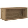 vidaXL Rack per Stoccaggio CD Rovere Artigianale 40 x 17 x 17 cm