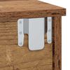 vidaXL Comodino 2 pcs Legno vecchio 40 x 31 x 15 cm Legno multistrato