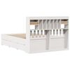 vidaXL Letto Libreria senza Materasso Bianco 140x190 cm Legno di Pino