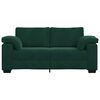 vidaXL Divano Divanetto Verde Scuro 180x77x82 cm in Velluto