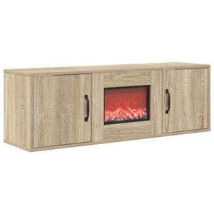 vidaXL Caminetto elettrico Sonoma 110 x 30 x 36,5 cm