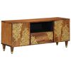 vidaXL Mobile TV con cassetto con porta Marrone miele 105 x 33 x 46 cm