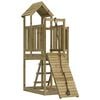 vidaXL Casetta con Arrampicata in Legno di Pino Impregnato