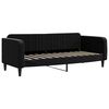 vidaXL Divano Letto Estraibile con Cassetti Nero 80x200 cm in Velluto