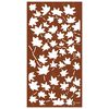 vidaXL Decorazione Muro Giardino 105x55 cm Foglia Acero Acciaio Corten