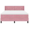 vidaXL Letto a molle con testiera Rosa 200 x 140 cm Velluto