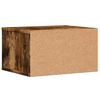 vidaXL Supporto Stampante Rovere Fumo 40x32x22,5 cm Legno Multistrato
