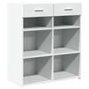 vidaXL Credenza Bianca 80x42,5x93 cm in Legno Multistrato