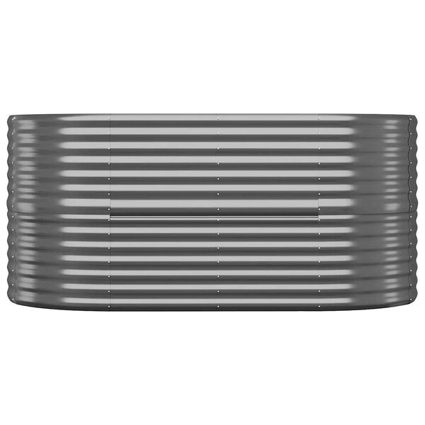 vidaXL Letto da Giardino in Acciaio Zincato 152x80x68 cm Antracite