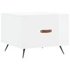 vidaXL Tavolino da Salotto Bianco Lucido 50x50x40 cm Legno Multistrato