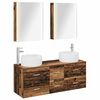 vidaXL Set di mobili per il bagno 5 pz Legno antico