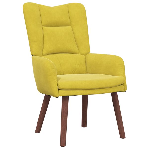 vidaXL poltrona Giallo 63 x 67 x 94 cm Velluto