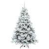 vidaXL Albero di Natale artificiale con 300 LED Bianco 180 cm PE e PVC