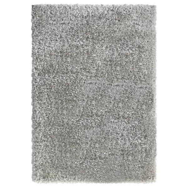vidaXL Tappeto Shaggy a Pelo Lungo Grigio 160x230 cm 50 mm