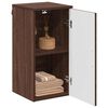 vidaXL Mobile da Bagno con porta Rovere Marrone 30 x 31,5 x 61 cm