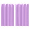 vidaXL Tende Blackout con Anelli 2 pz Viola 175 x 140 cm Poliestere