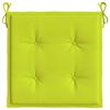 vidaXL Cuscini per Sedia 6 pz Verde Intenso 40x40x4 cm Tessuto Oxford