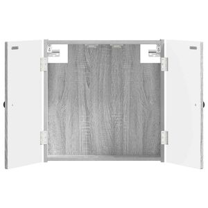 vidaXL Armadio per Dartboard BREDA Sonoma grigio 52,5 x 10,5 x 53,5 cm