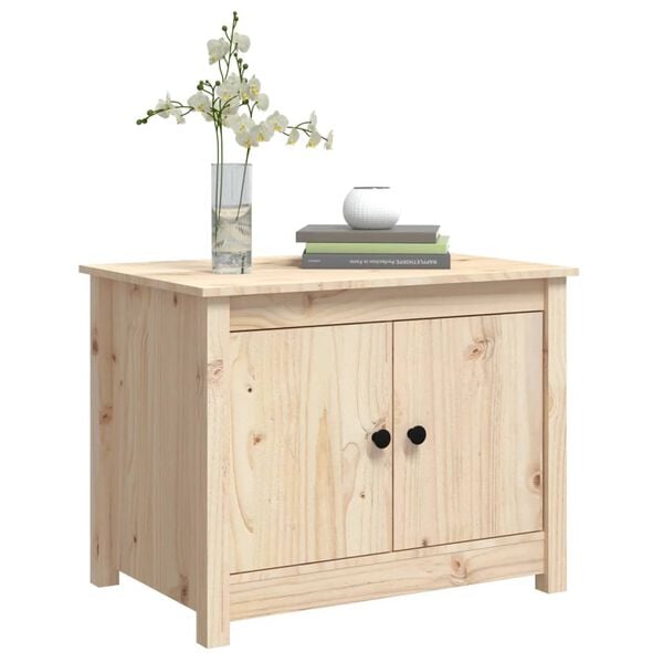 vidaXL Tavolino da Salotto 71x49x55 cm in Legno Massello di Pino