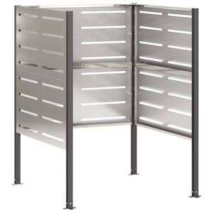vidaXL Schermo per bidone della spazzatura 85 x 85 x 113 cm