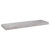 vidaXL Scaffali a Parete 2 pz Grigio Cemento 80x23,5x3,8 cm in MDF