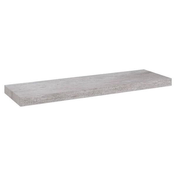 vidaXL Scaffali a Parete 2 pz Grigio Cemento 80x23,5x3,8 cm in MDF