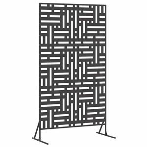 vidaXL Schermo per Privacy 100 x 50 x 180 cm Acciaio Nero