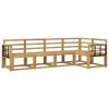 vidaXL Set di divani da esterno 5 pcs Bianco Legno di Acacia Massello