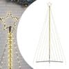 vidaXL Albero di Natale a LED 570 LED Bianco Caldo 399 cm