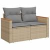 vidaXL Set Divano da Giardino 5 pz con Cuscini Beige in Polyrattan