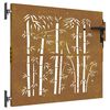 vidaXL Cancello da giardino con blocco Nero 85 x 125 cm