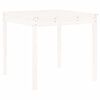 vidaXL Set da Pranzo per Giardino 5pz Bianco in Legno Massello di Pino