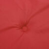 vidaXL Cuscino per Sdraio Rosso (75+105)x50x4 cm