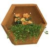vidaXL Fioriere da Parete 2 pz Ruggine in Acciaio Corten 46x10x40 cm