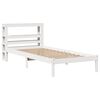 vidaXL Letto senza Materasso Bianco 75x190 in Legno Massello di Pino
