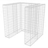vidaXL Gabbione in Rete in Acciaio per 1 Cassonetto 110x100x120 cm