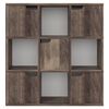 vidaXL Libreria Rovere Fumo 88,5x27,5x88 cm in Legno Multistrato