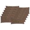 vidaXL Federa 12 pz HOUTEN Marrone Chiaro 40 x 80 cm