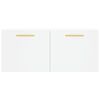 vidaXL Mobile a Parete Bianco 80x36,5x35 cm in Legno Multistrato