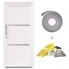 vidaXL Porta Frontale 98 x 208 cm PVC Bianco
