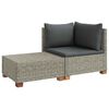 vidaXL 2 pz Set Lounge in Rattan con Cuscini GENDT Rattan naturale