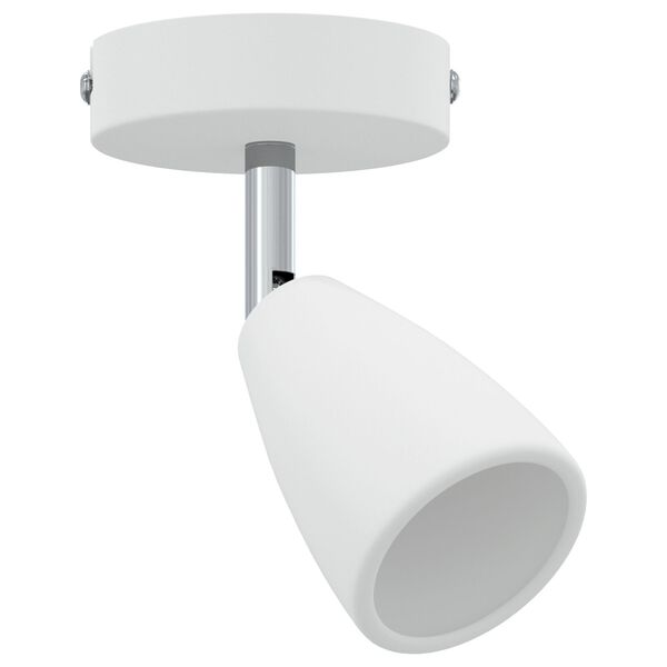 vidaXL Faretto da soffitto Bianco 8 x 8 x 14.5 cm Acciaio