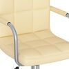 vidaXL Sedie da Pranzo Girevoli 6 pz Crema in Similpelle
