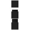 vidaXL Mensole a Parete 3pz Nere 80x18x18 cm in Truciolato