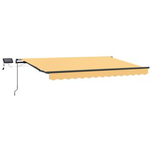 vidaXL Tenda retrattile Sabbia 450 &times; 350 cm Tessuto e Alluminio