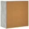 vidaXL Credenze 2 pz Grigio Cemento 79x38x80 cm in Legno Multistrato