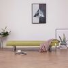 vidaXL Divano Letto con Due Cuscino in Poliestere Verde