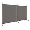 vidaXL Divisorio a 2 Pannelli Antracite 348x180 cm Tessuto
