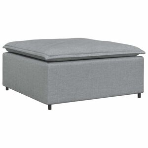 vidaXL Divano Modulare Poggiapiedi Modulo Grigio Chiaro 100x100x48 cm