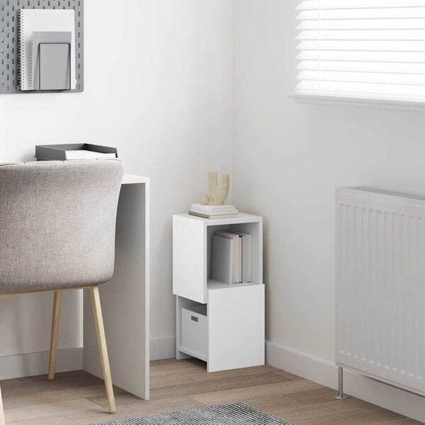 vidaXL Mobile angolare 25,5x25x55cm Legno multistrato